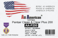 AA-P200 Pool Filter: Fits Pentair Predator Clean and Clear 200, Pleatco PAP200-4, C-9419